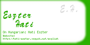 eszter hati business card